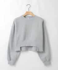 ZMFAE56130 al'aise modulation(アレーズモジュレーション) ブラウスレイヤードデザイントップ ライトグレー