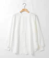 ZMFAE56130 al'aise modulation(アレーズモジュレーション) ブラウスレイヤードデザイントップ ライトグレー