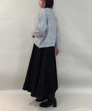 ZMFAE60120 al'aise modulation(アレーズモジュレーション) ラメスパングルニットプルオーバー グレー