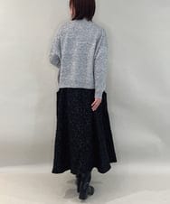 ZMFAE60120 al'aise modulation(アレーズモジュレーション) ラメスパングルニットプルオーバー グレー