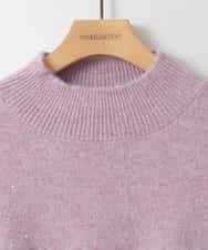 ZMFAE60120 al'aise modulation(アレーズモジュレーション) ラメスパングルニットプルオーバー ピンク