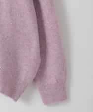 ZMFAE60120 al'aise modulation(アレーズモジュレーション) ラメスパングルニットプルオーバー ピンク