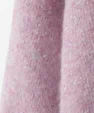 ZMFAE60120 al'aise modulation(アレーズモジュレーション) ラメスパングルニットプルオーバー ピンク