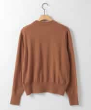 ZMFAE62150 al'aise modulation(アレーズモジュレーション) ワッペンアクセントニットプルオーバー ベージュ