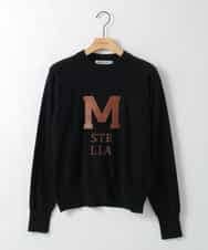 ZMFAE62150 al'aise modulation(アレーズモジュレーション) ワッペンアクセントニットプルオーバー ブラック