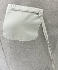 ZMFAE80089 al'aise modulation(アレーズモジュレーション) 異素材ポケットニットプルオーバー ベージュ