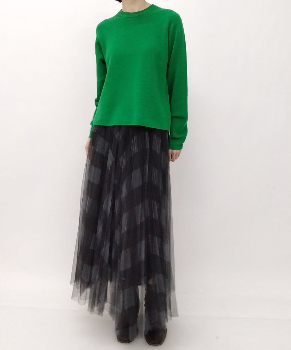 ZMFAT34170 al'aise modulation(アレーズモジュレーション) ワッフル編みウールニット グリーン