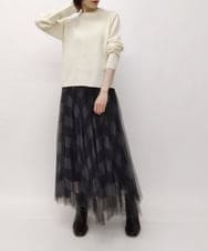 ZMFAT34170 al'aise modulation(アレーズモジュレーション) ワッフル編みウールニット ホワイト