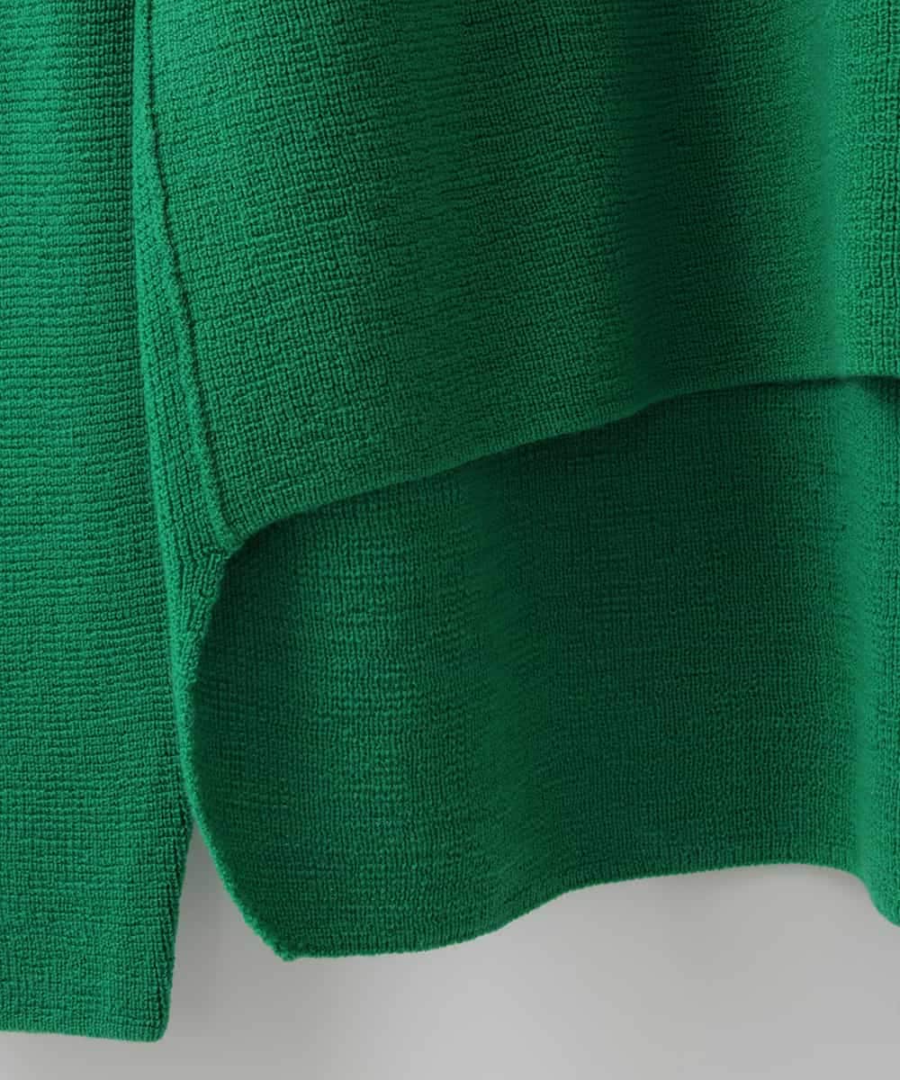 ZMFAT34170 al'aise modulation(アレーズモジュレーション) ワッフル編みウールニット グリーン