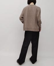 ZMFAT39140 al'aise modulation(アレーズモジュレーション) 星柄インターシャニットプルオーバー ベージュ