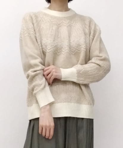 ZMFAT59190  ジャカードニットプルオーバー