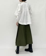 ZMFAW13163 al'aise modulation(アレーズモジュレーション) 袖コンシャスニットプルオーバー ベージュ