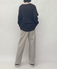 ZMFAW26170 al'aise modulation(アレーズモジュレーション) キーネックウールニット ブラウン
