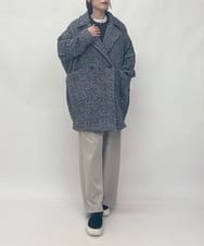 ZMFAW26170 al'aise modulation(アレーズモジュレーション) キーネックウールニット ブラウン