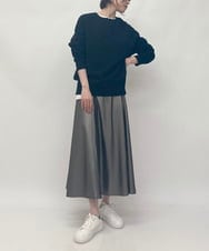ZMFAW26170 al'aise modulation(アレーズモジュレーション) キーネックウールニット ブラック