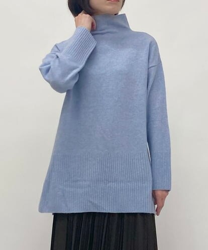 ZMFAW55150 al'aise modulation ハイネックウールニットプルオーバー