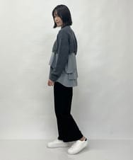 ZMFAW70190 al'aise modulation(アレーズモジュレーション) 【セットアイテム】スリーブレスブラウス×ショートニット グレー