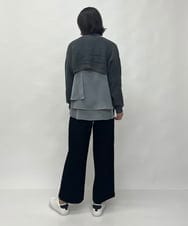 ZMFAW70190 al'aise modulation(アレーズモジュレーション) 【セットアイテム】スリーブレスブラウス×ショートニット グレー