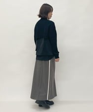 ZMFAW70190 al'aise modulation(アレーズモジュレーション) 【セットアイテム】スリーブレスブラウス×ショートニット ブラック