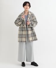 ZMFCB23079 al'aise modulation(アレーズモジュレーション) コクーンVネックニット ライトブルー