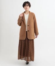 ZMFCB23079 al'aise modulation(アレーズモジュレーション) コクーンVネックニット ホワイト