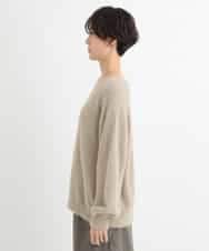 ZMFCB29130 al'aise modulation(アレーズモジュレーション) 【洗える】バックロゴニットプルオーバー ベージュ
