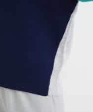 ZMFCB39159 al'aise modulation(アレーズモジュレーション) 配色切り替えデザインニット ネイビー