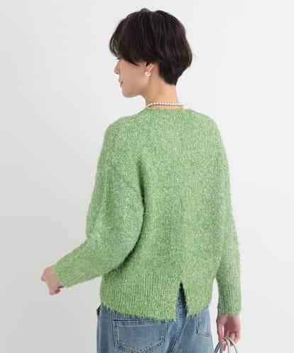 ZMFCB73130 al'aise modulation ラメシャギーニットプルオーバー