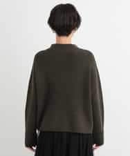 ZMFCB85108 al'aise modulation(アレーズモジュレーション) 異素材ポケットドッキングニットプルオーバー カーキ