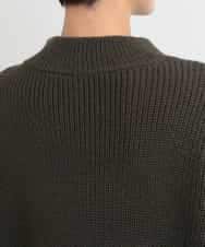 ZMFCB85108 al'aise modulation(アレーズモジュレーション) 異素材ポケットドッキングニットプルオーバー カーキ