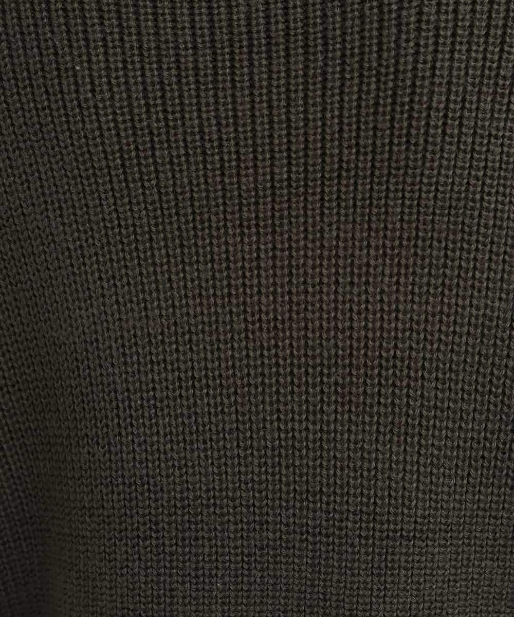 ZMFCB85108 al'aise modulation(アレーズモジュレーション) 異素材ポケットドッキングニットプルオーバー カーキ