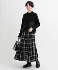 ZMFCB85108 al'aise modulation(アレーズモジュレーション) 異素材ポケットドッキングニットプルオーバー カーキ