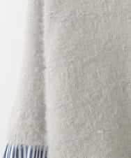 ZMFCE03128 al'aise modulation(アレーズモジュレーション) 【洗える】ニットレイヤードブラウス ライトグレー