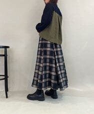 ZMFCE08160 al'aise modulation(アレーズモジュレーション) 【洗える】異素材MIXニットプルオーバー ネイビー