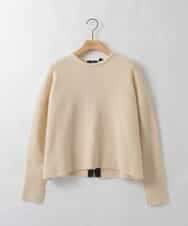 ZMFCE09140 al'aise modulation(アレーズモジュレーション) 【洗える】バックリボンニットプルオーバー ホワイト