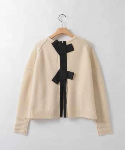 ZMFCE09140 al'aise modulation 【洗える】バックリボンニットプルオーバー