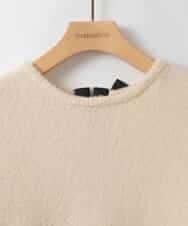 ZMFCE09140 al'aise modulation(アレーズモジュレーション) 【洗える】バックリボンニットプルオーバー ホワイト