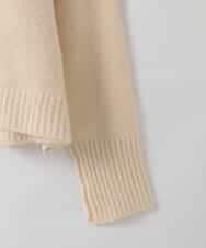 ZMFCE09140 al'aise modulation(アレーズモジュレーション) 【洗える】バックリボンニットプルオーバー ホワイト