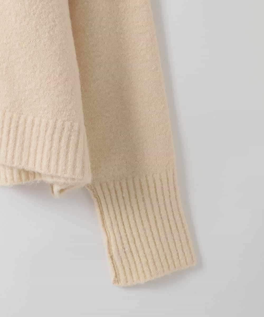 ZMFCE09140 al'aise modulation(アレーズモジュレーション) 【洗える】バックリボンニットプルオーバー ホワイト