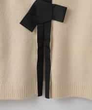 ZMFCE09140 al'aise modulation(アレーズモジュレーション) 【洗える】バックリボンニットプルオーバー ホワイト