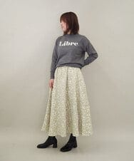 ZMFCE10063 al'aise modulation(アレーズモジュレーション) メタルロゴ刺繍ニットプルオーバー ダークグレー