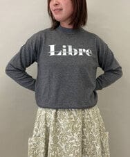 ZMFCE10063 al'aise modulation(アレーズモジュレーション) メタルロゴ刺繍ニットプルオーバー ダークグレー