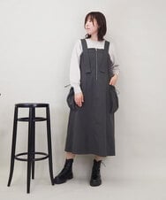 ZMFCE12120 al'aise modulation(アレーズモジュレーション) 【洗える】手書き風メッセージ刺繍ニット ベージュ