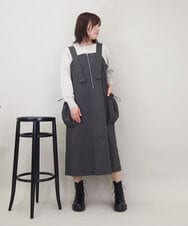 ZMFCE12120 al'aise modulation(アレーズモジュレーション) 【洗える】手書き風メッセージ刺繍ニット ベージュ