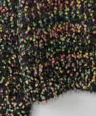 ZMFCE13130 al'aise modulation(アレーズモジュレーション) 【洗える】カラフルシャギーニットプルオーバー ブラック