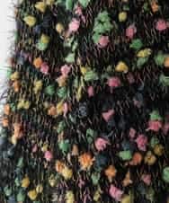 ZMFCE13130 al'aise modulation(アレーズモジュレーション) 【洗える】カラフルシャギーニットプルオーバー ブラック