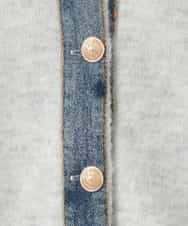 ZMFCE14108 al'aise modulation(アレーズモジュレーション) デニムドッキングニットカーディガン ホワイト