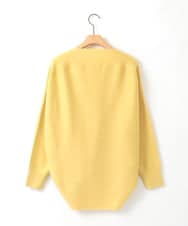 ZMFCE15098 al'aise modulation(アレーズモジュレーション) 【洗える】ラウンドヘムニットプルオーバー ライトイエロー