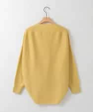 ZMFCE15098 al'aise modulation(アレーズモジュレーション) 【洗える】ラウンドヘムニットプルオーバー ライトイエロー