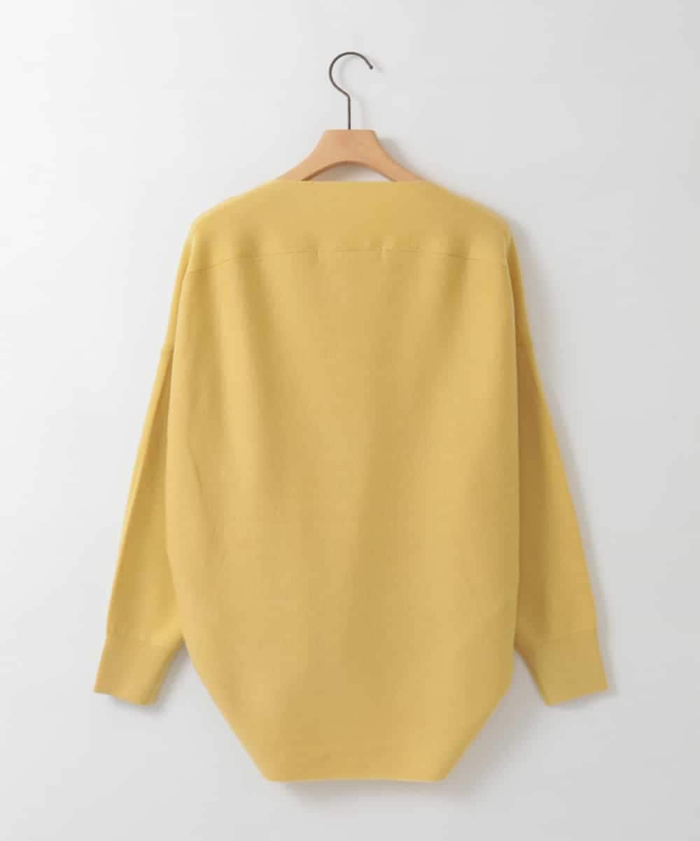 ZMFCE15098 al'aise modulation(アレーズモジュレーション) 【洗える】ラウンドヘムニットプルオーバー ライトイエロー